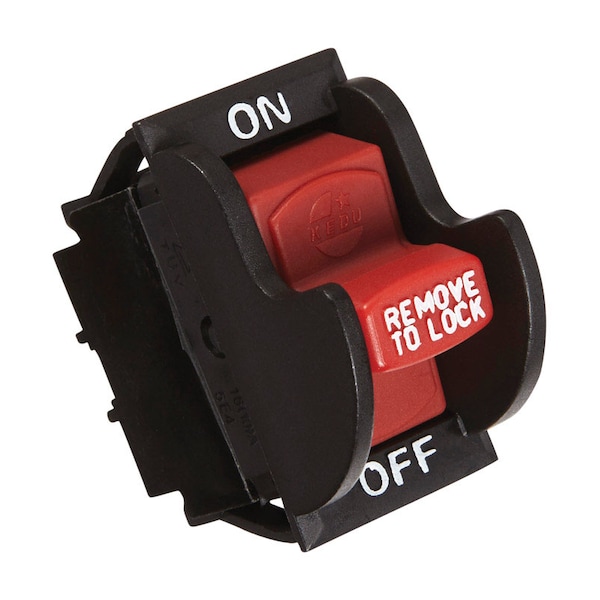 Jandorf Jandorf 20 amps Single Pole Rocker Power Tool Switch Black